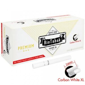 Tuburi Tigari RioTabak White XL Carbon Activ 200