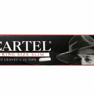 CARTEL BLACK King Size Slim + TIPS, 14 gsm